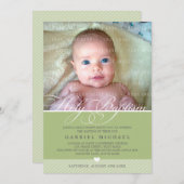 PHOTO BAPTISM招待状::: lovely type 3 招待状 (正面/裏面)