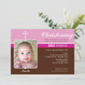 PHOTO BAPTISM招待状::: peace 3 L 招待状 (スタンド正面)