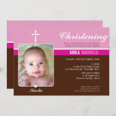 PHOTO BAPTISM招待状::: peace 3 L 招待状 (正面/裏面)