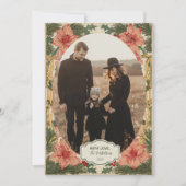 Photo Baroque Holly Christmas シーズンカード (正面)