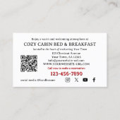 Photo Bed and Breakfast Business Card 名刺 (裏面)