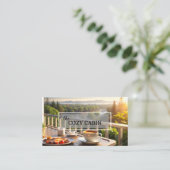 Photo Bed and Breakfast Business Card 名刺 (スタンド正面)