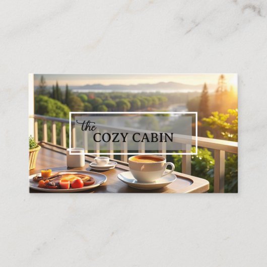 Photo Bed and Breakfast Business Card 名刺 (正面)