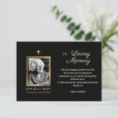 Photo Beervement葬儀の後に感謝 招待状 (スタンド正面)