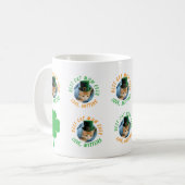 Photo Best Cat Mom Ever Irish Custom Pet Name  コーヒーマグカップ (正面左)
