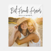 Photo  Best Friends Name フリースブランケット (正面)
