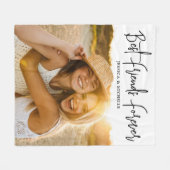 Photo  Best Friends Name フリースブランケット (正面(横))