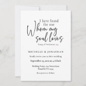 Photo Bible Verse Christian モダン結婚's 招待状 (正面)