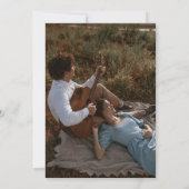 Photo Bible Verse Christian モダン結婚's 招待状 (裏面)