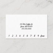 Photo Bikini BaristaドライブスルーUSAフラカスタマイズグ ロイヤリティカード (裏面)