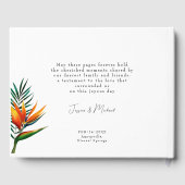 Photo Birds of Paradise Bliss ゲストブック (裏面)