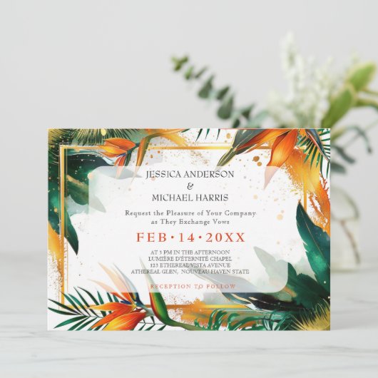 Photo Birds of Paradise Bliss 招待状 (スタンド正面)