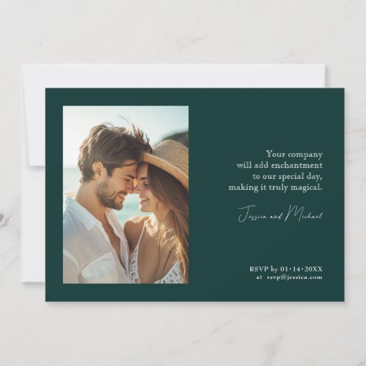 Photo Birds of Paradise Bliss 招待状 (裏面)