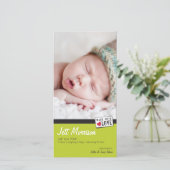 PHOTO BIRTH ANNOUNCEMENT :: made with love 1 案内状 (スタンド正面)