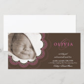PHOTO BIRTH ANNOUNCEMENTS :: sweet開花7L 案内状 (正面/裏面)