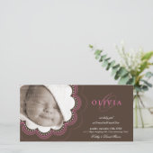 PHOTO BIRTH ANNOUNCEMENTS :: sweet開花7L 案内状 (スタンド正面)