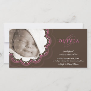 PHOTO BIRTH ANNOUNCEMENTS :: sweet開花7L 案内状
