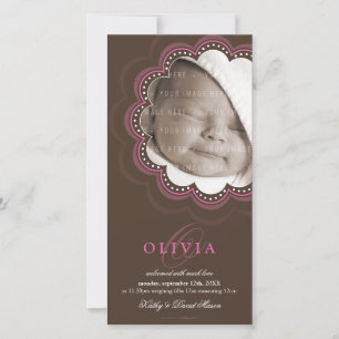 PHOTO BIRTH ANNOUNCEMENTS :: sweet開花7P 案内状