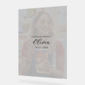 Photo Birthday Guest Signature アクリルサイン (傾斜)