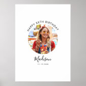 Photo Birthday Guest Signature ポスター (正面)