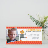 PHOTO BIRTHDAY PARTY招待状:：ロボット踊り2L (スタンド正面)