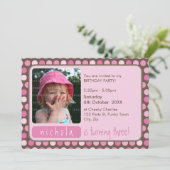 PHOTO BIRTHDAY PARTY招待状:: spotty 4L 招待状 (スタンド正面)