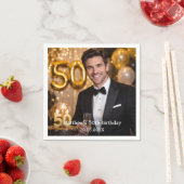 Photo birthday party スタンダードカクテルナプキン (インサイチュ)