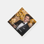 Photo birthday party スタンダードカクテルナプキン (角)