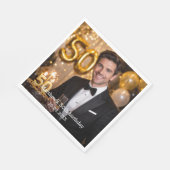 Photo birthday party luncheon スタンダードランチョンナプキン (角)