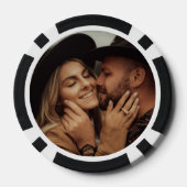 Photo Black 100 Numbered ポーカーチップ (裏面)