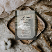 photo Black and White Wedding Menu メニュー