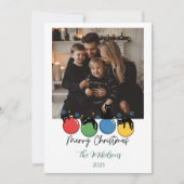 Photo Black Cat Christmas シーズンカード (正面)