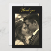  Photo Black Gold  サンキューカード (正面)