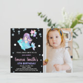 Photo Black Mermaid招待状とイルカ 招待状 (スタンド正面)