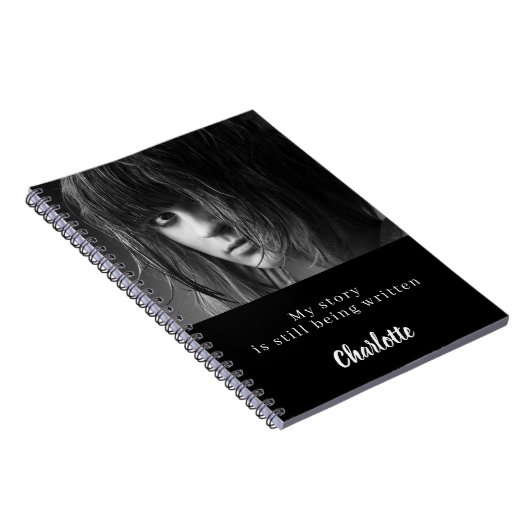 Photo black white quote ノートブック (右側)