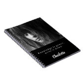 Photo black white quote student ノートブック (右側)