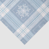 Photo Blue Cozy Plaid Winter Christmas  薄葉紙 (詳細)