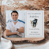 Photo Blue Laurel Tooth Graduation Party 案内状