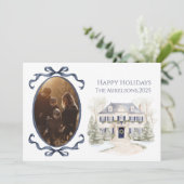 Photo Blue Manor Family Christmas シーズンカード (スタンド正面)