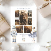 Photo Blue Nutcracker Christmas シーズンカード