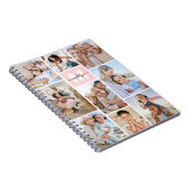 Photo Blush Pink Monogram ノートブック (右側)