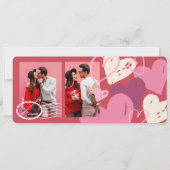 Photo Boarding Pass To Love Plane Ticket Valentine シーズンカード (裏面)