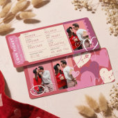 Photo Boarding Pass To Love Plane Ticket Valentine シーズンカード