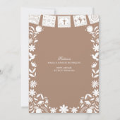 Photo Boho Brown Cielito Lindo Baptism 招待状 (裏面)