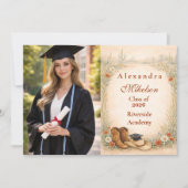 Photo Boho Cowgirl Graduation Party 案内状 (正面)