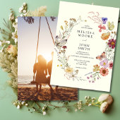 Photo Boho Wildflower 結婚's 招待状