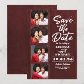 Photo Boothブックマークをテーマにしたおもしろい保存日 セーブザデート (正面/裏面)