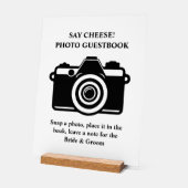 Photo Booth Guestbook Wedding アクリルサイン (傾斜)