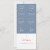 Photo Booth Inserts Dusty Blue Wedding Favors (正面)