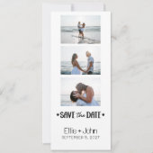 Photo Booth Save the Date Card セーブザデート (正面)